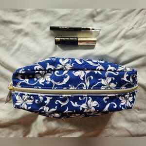 Estee Lauder 3pc Bundle - Makeup Bag, Travel Mascara, Pencil Eyeliner